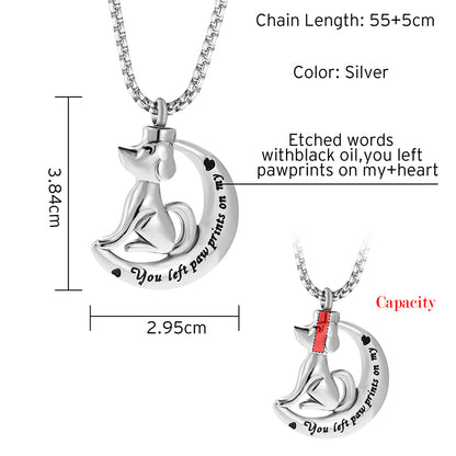 Dog/Cat Cremation Pendant Necklace