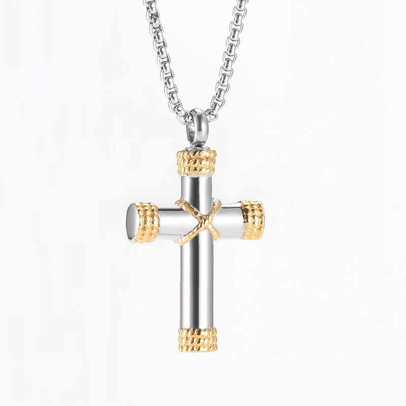 Cross Cremation Pendant for Ashes