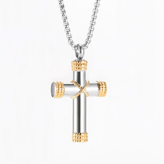 Cross Cremation Pendant for Ashes