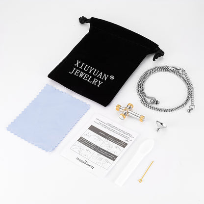 Cross Cremation Pendant for Ashes