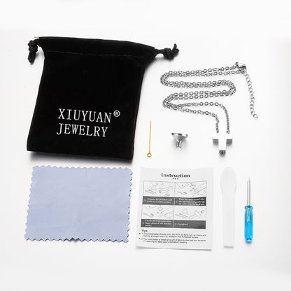 Small Cross Cremation Pendant Necklace