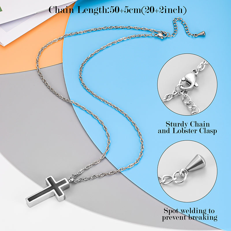 Cross Cremation Pendant Jewelry for Men