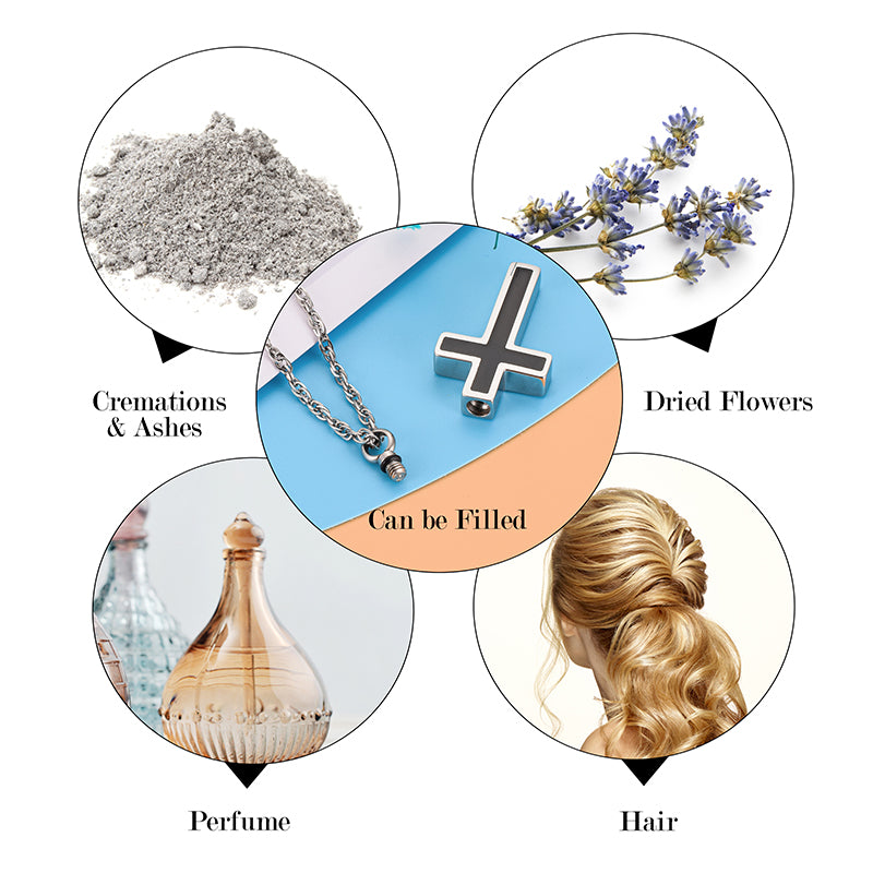 Cross Cremation Pendant Jewelry for Men