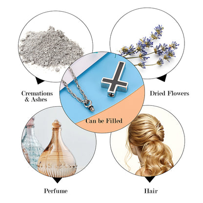 Cross Cremation Pendant Jewelry for Men