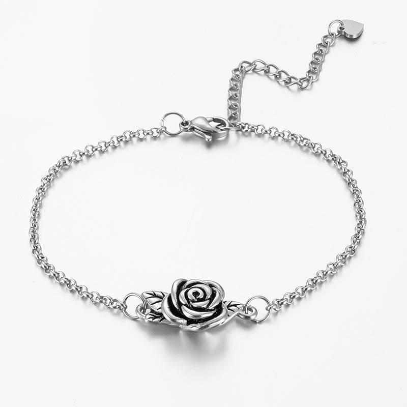 Rose Cremation Bracelet for Ashes