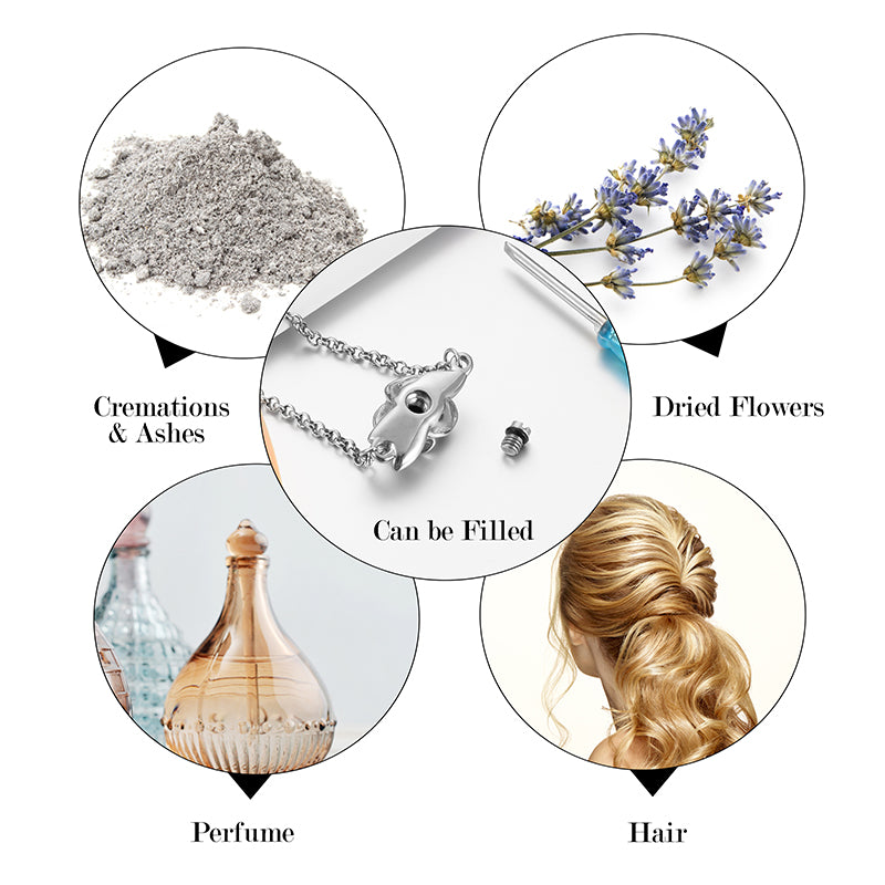 Rose Cremation Bracelet for Ashes