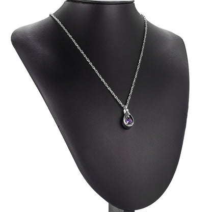 Teardrop Cremation Pendant for Women