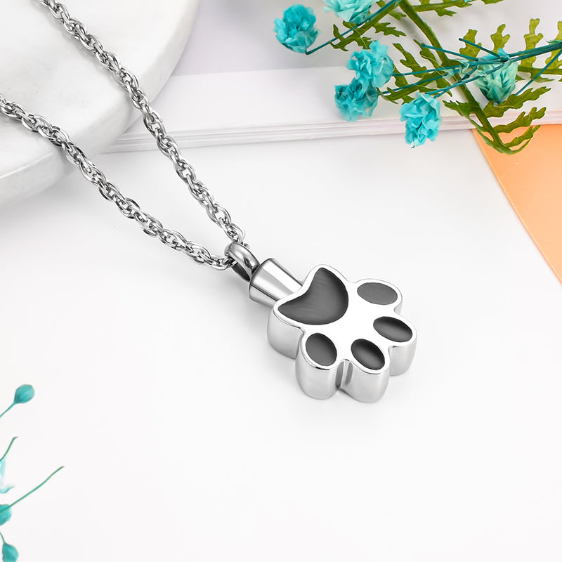 Paw Cremarion Pendant Necklace for Ashes