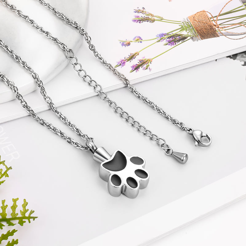 Paw Cremarion Pendant Necklace for Ashes