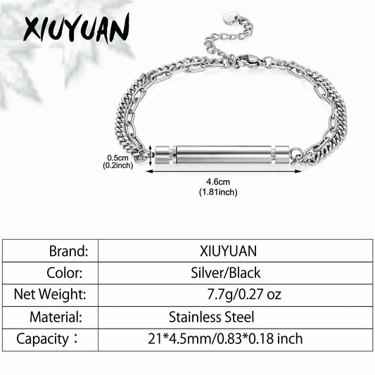 Adjusted Stainless Steel Cremation Bracelet