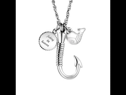 Memorial Cremation Pendant Necklace for Men