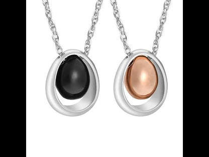 Cremation Necklace of Egg for Ashes